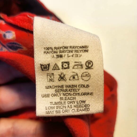 Free People Pants Womens 6 Wide Leg Floral flowy Tropical Coconut Girl Cruise - Picture 11 of 11